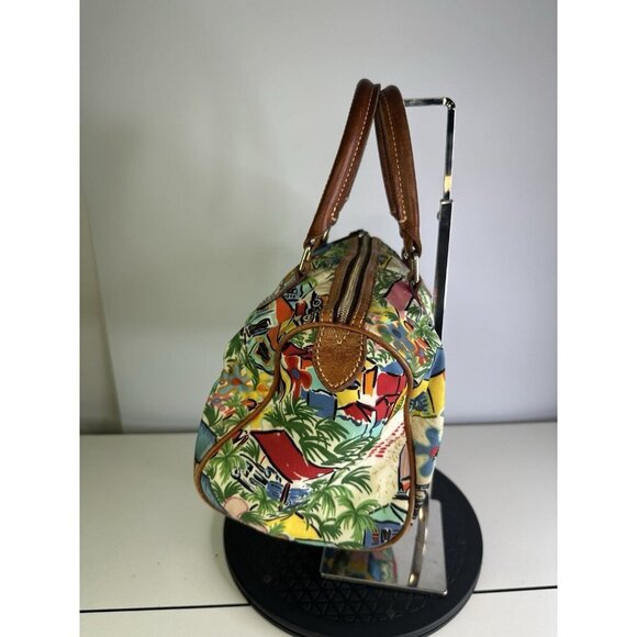 Dooney & Bourke White Green Printed Shoulder Bag - Picture 4 of 9